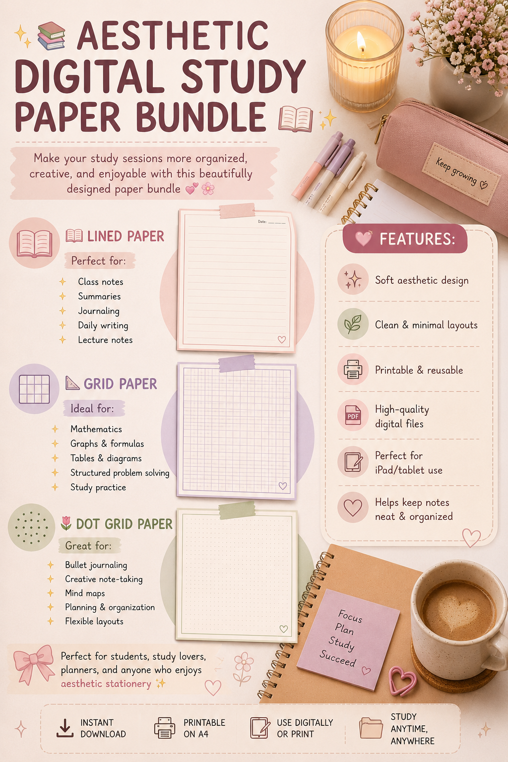 study nood - Digital studying papers