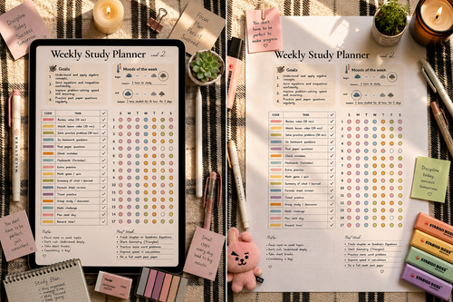 Study Nood-Digital weekly study planner